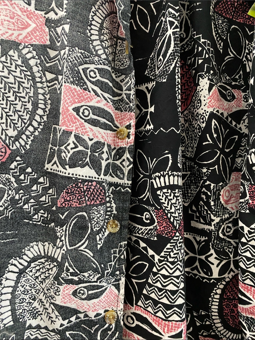 Cooke Street Printed Button Down Shirt Cotton Relaxed Hawaiian Size L - Picture 4 of 9
